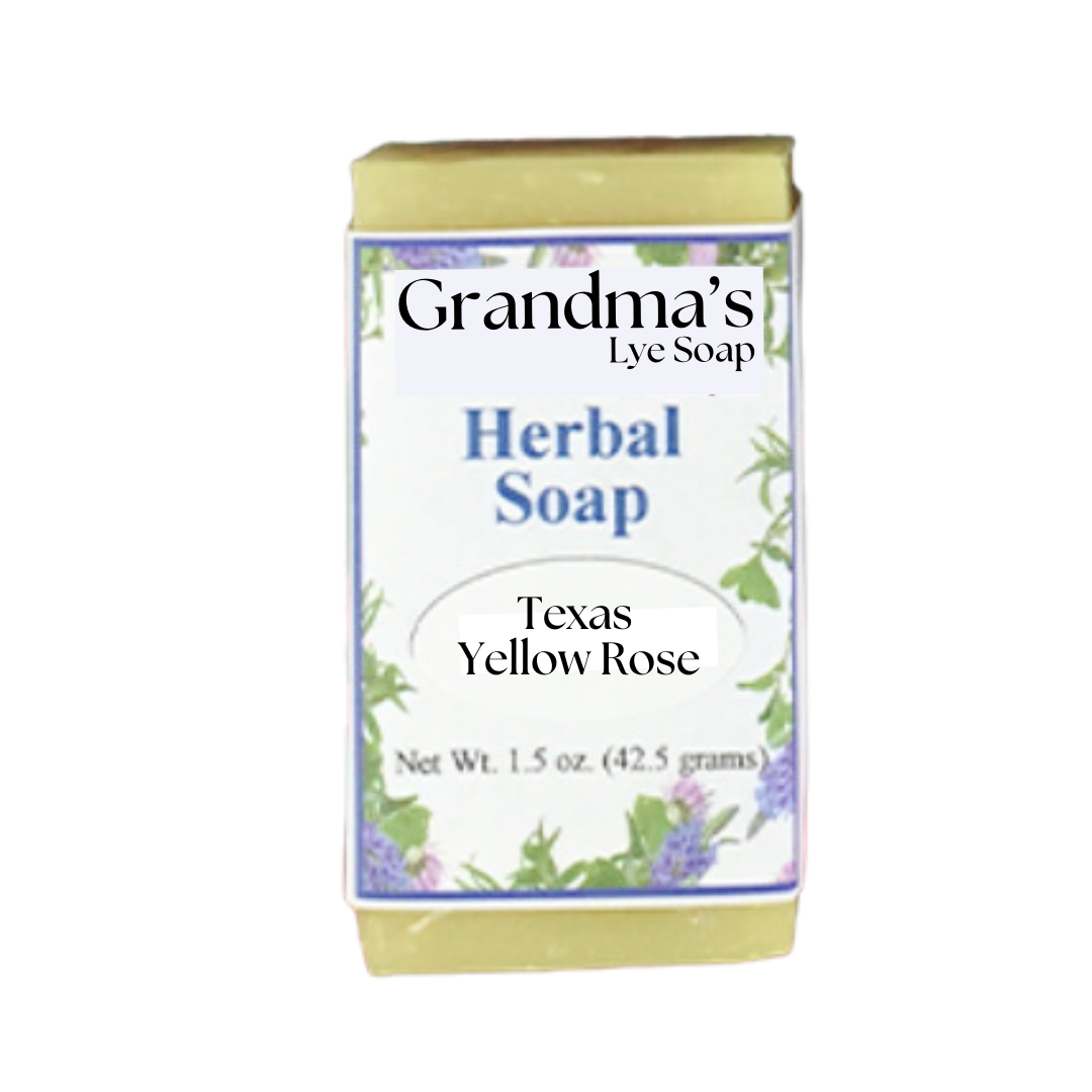 NEW ARRIVAL: GRANDMA'S Texas Yellow Rose Herbal Soap - TRY ME