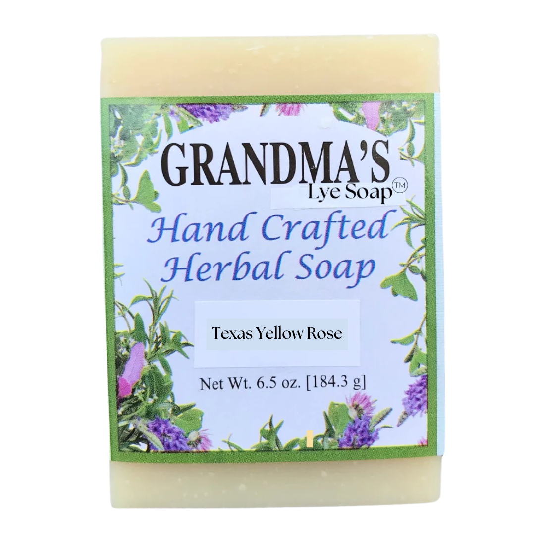 NEW ARRIVAL:  GRANDMA'S Texas Yellow Rose Herbal Soap