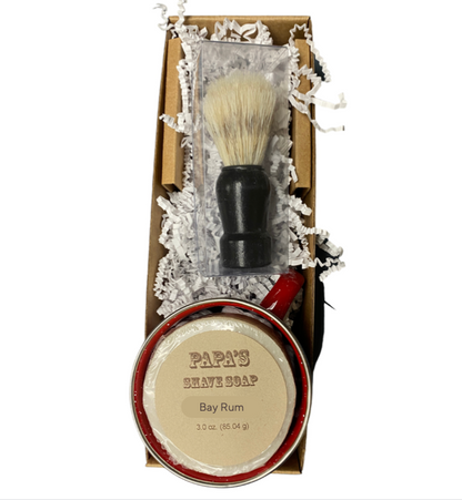 PAPA's Shave Kit (Bay Rum) - ENJOY No razor burn