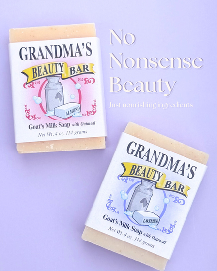 GRANDMA'S Goat's Milk Beauty Bar 4oz (2 choices)