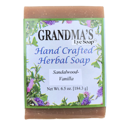 GRANDMA'S Sandalwood/Vanilla Herbal Soap