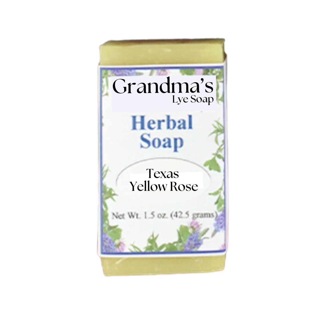 NEW ARRIVAL:  GRANDMA'S Texas Yellow Rose Herbal Soap - TRY ME