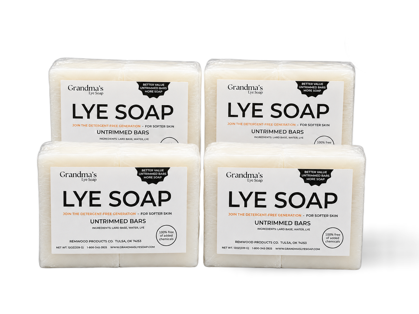 60 oz Lye Soap Value Pack