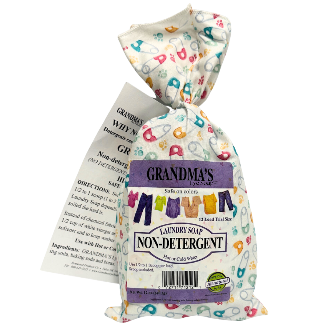 12 Load GRANDMA'S NON-DETERGENT LAUNDRY SOAP (NO FRAGRANCE OR DYES)
