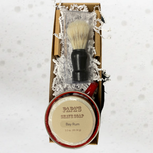 PAPA's Shave Kit (Bay Rum) - ENJOY No razor burn